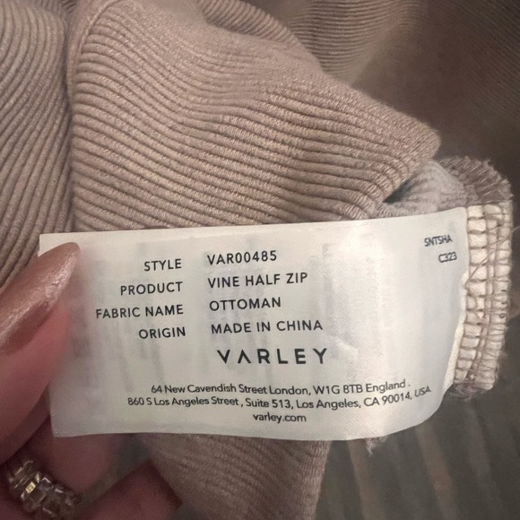 Varley Vine Half Zip Ottoman Pullover | Oversized Funnel Neck | Large - Picture 6 of 8